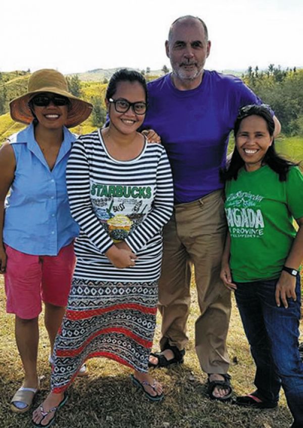 Columban lay missionaries with Columban Fr. Tomas King